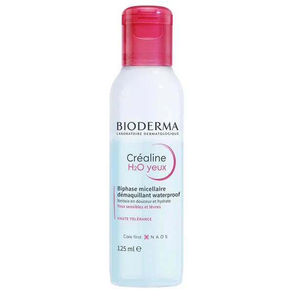 Bioderma Créaline H2O yeux sensibles et lèvres biphase micellaire 125ml