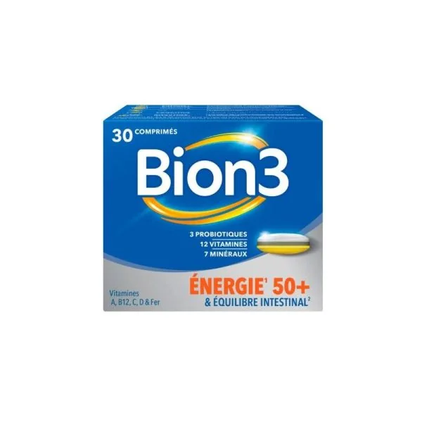 BION 3 VITALITE 50+ (ex SENIORS) - 30 comprimés à avaler