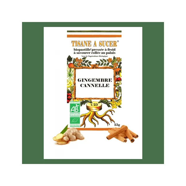 Biopastille Gingembre Cannelle – 15 g