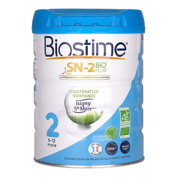 Biostime Lait En Poudre 2ème âge 6-12 mois SN-2 bio plus 800g