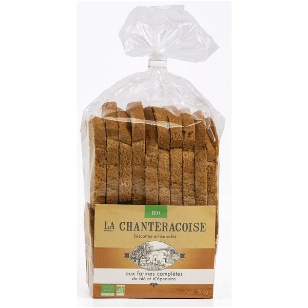 Biscotte aux farines complètes de blé & épeautre 280g