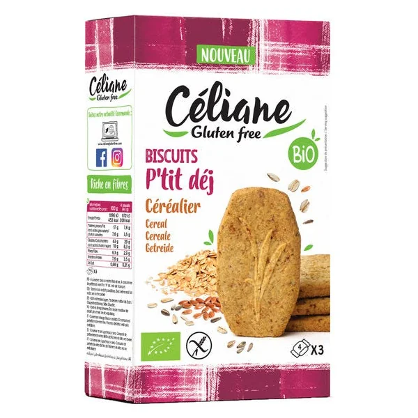 Biscuit petit déjeuner céréalier 140g