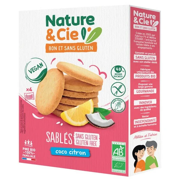 Biscuit sablé coco citron (16) 125g