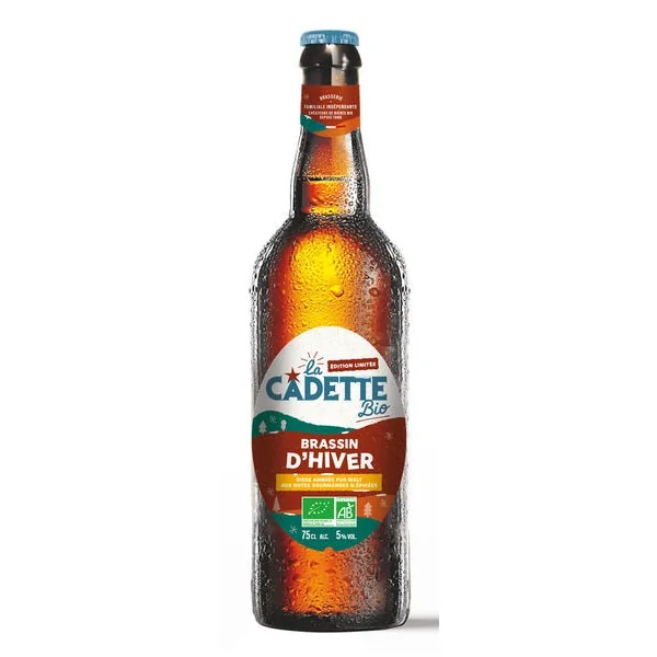 Bière ambrée brassin d'hiver 5° 75cl