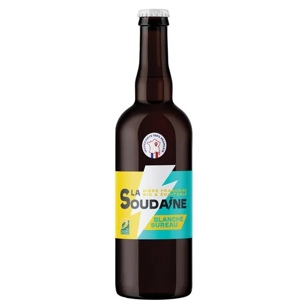 Bière blanche sureau La Soudaine 4,6° 75cl