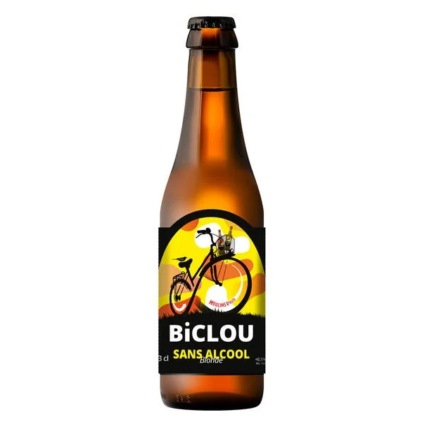 Bière blonde Biclou sans alcool 0,5° 33cl