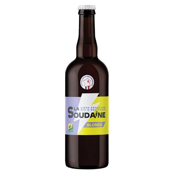 Bière blonde La Soudaine 5,6° 75cl