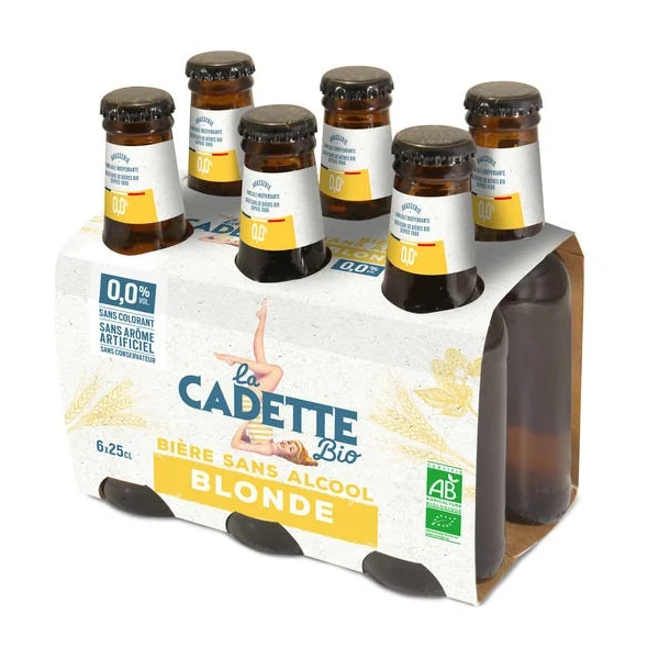 Bière blonde sans alcool 25cl (6) pack