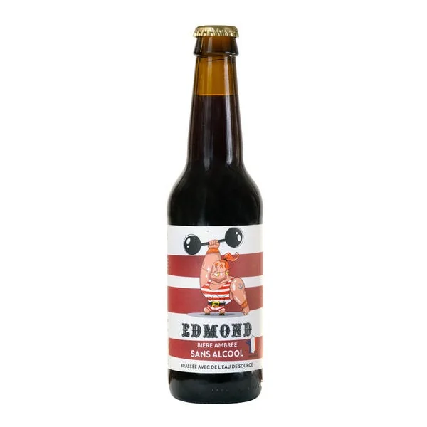 Bière Edmond ambrée sans alcool 0,4° 33cl