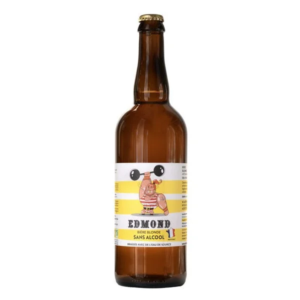 Bière Edmond blonde sans alcool 0,4° 75cl