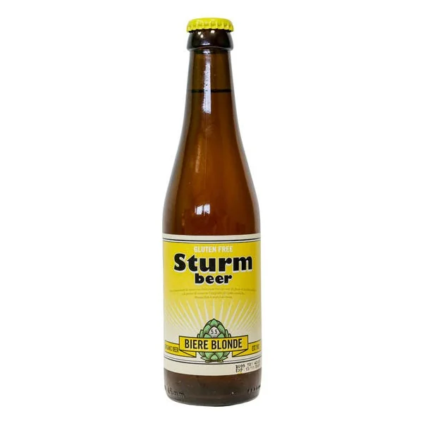 Bière Sturm sans gluten blonde 5,5° 33cl