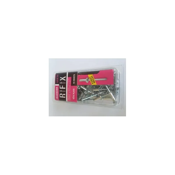 Blister Rivet Alu/Acier Ø4.8X14mm TP + Foret