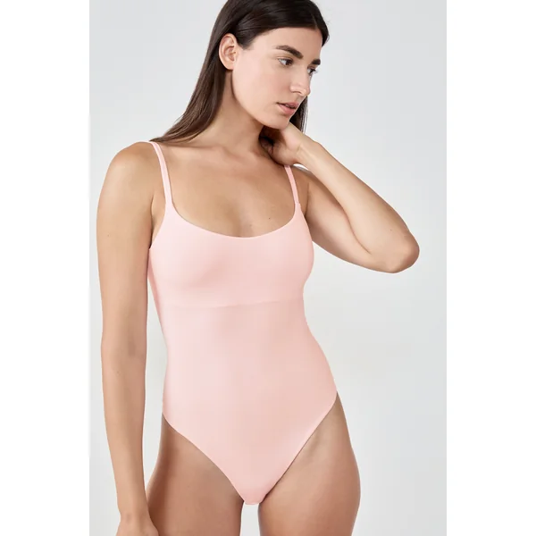 Body en microfibre avec brassière intègrée