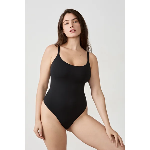 Body en microfibre avec brassière intégrée