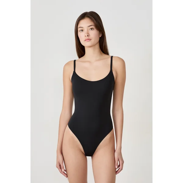 Body en microfibre avec brassière intégrée