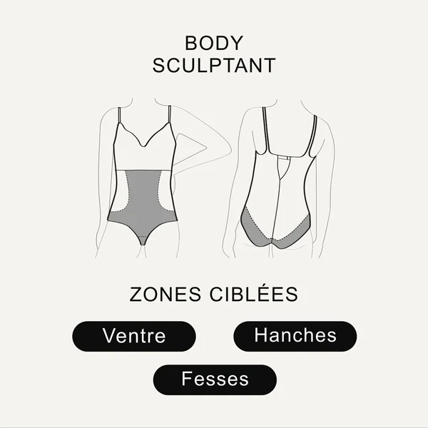 BODY GAINANT ARMATURE NOIR