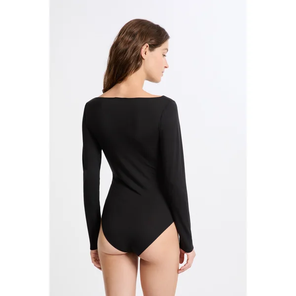 Body manches longues maille thermique