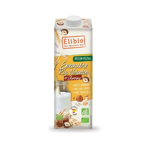Boisson epeautre riz noisette avoine 1l cc