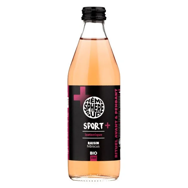 Boisson isotonique Sport + raisin hibiscus 33cl