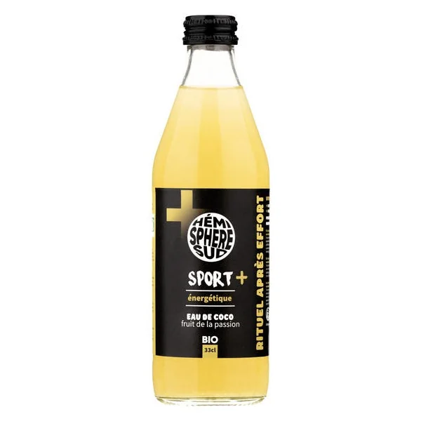 Boisson énergétique Sport + eau de coco fruit de la passion 33cl
