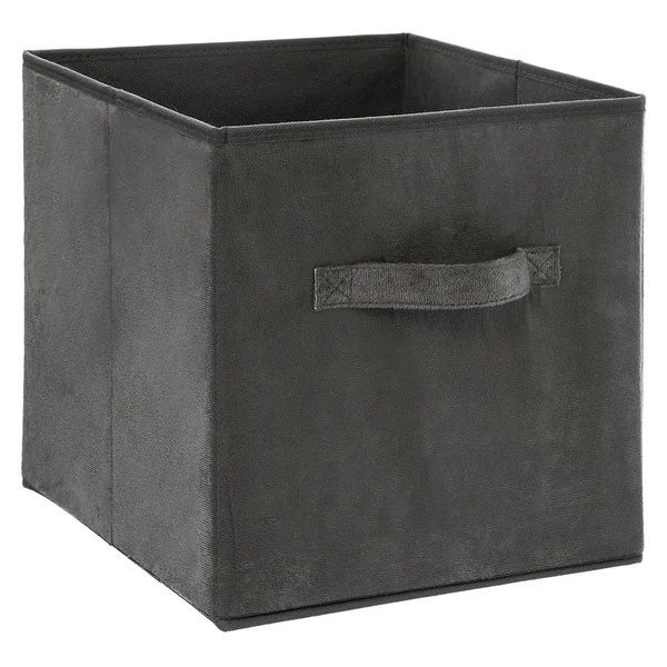 Boite de rangement Mix'n Modul velours gris foncé 31x31cm