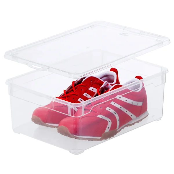 Boite de rangement plastique transparent 36.5x14x26.5cm