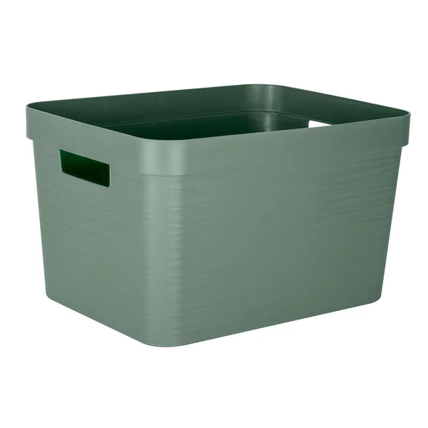 Boite de rangement Stone vert 30L