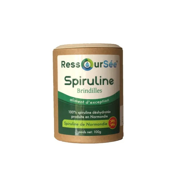 Boite de spiruline en brindilles