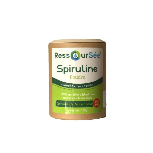 Boite de spiruline en poudre
