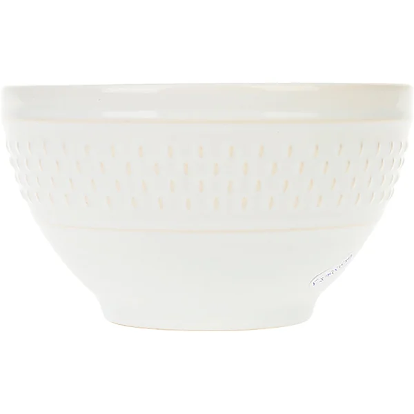 Bol faïence GRAIN DE RIZ blanc 67cl - LETHU