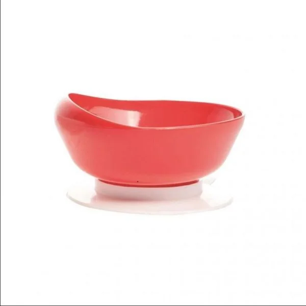 Bol Rouge avec Rebord Surélevé et Base Anti Glisse - Contenance 40 cl - A0203629 - 1 Unité - ALCURA