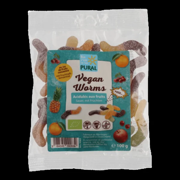 Bonbons Vers Acidulés Vegan