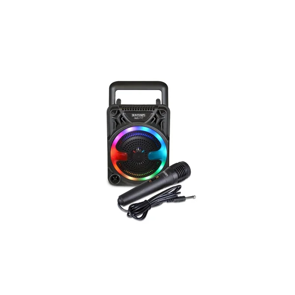 Bontempi Haut-parleur sans fil avec microphone et éclairage RGB