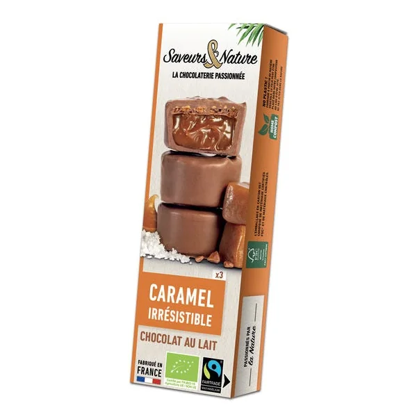 Bouchée chocolat lait caramel (3) 45g