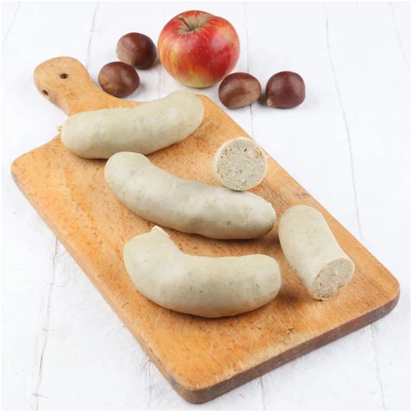 Boudin blanc pomme châtaigne