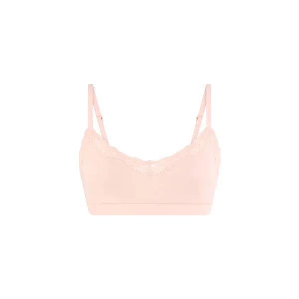 Brassière en microfibre et dentelle