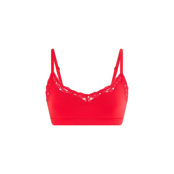 Brassière en microfibre et dentelle
