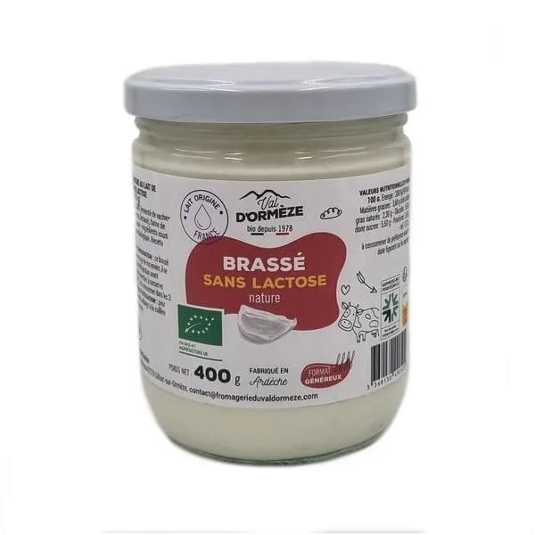Brassé sans lactose nature 400g