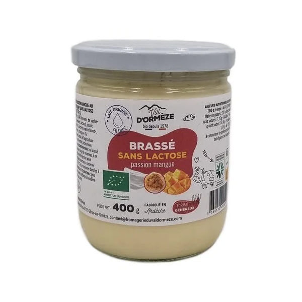 Brassé sans lactose passion mangue 400g
