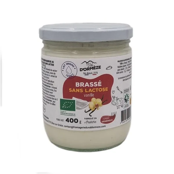 Brassé sans lactose vanille 400g