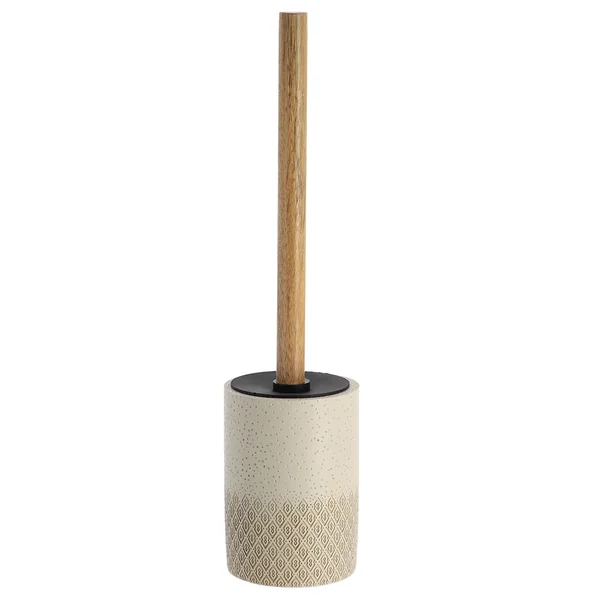 Brosse WC naturel polyrésine 9x38cm