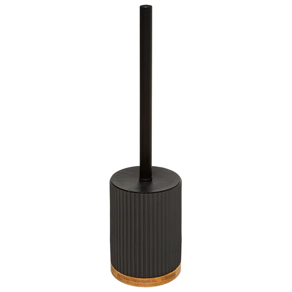 Brosse WC poly résine LINEA noire H 40cm