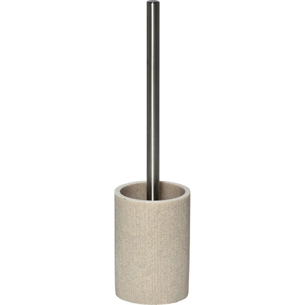 Brosse WC polyrésine strié naturel H 38cm