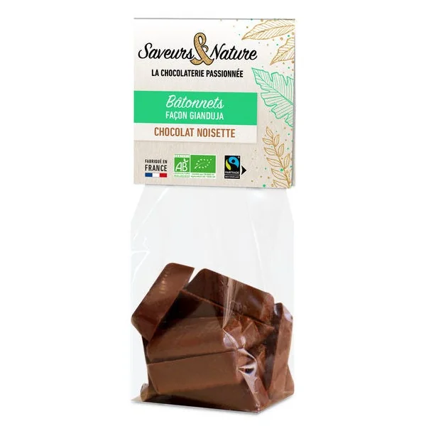 Bâtonnet façon gianduja chocolat noisette 150g