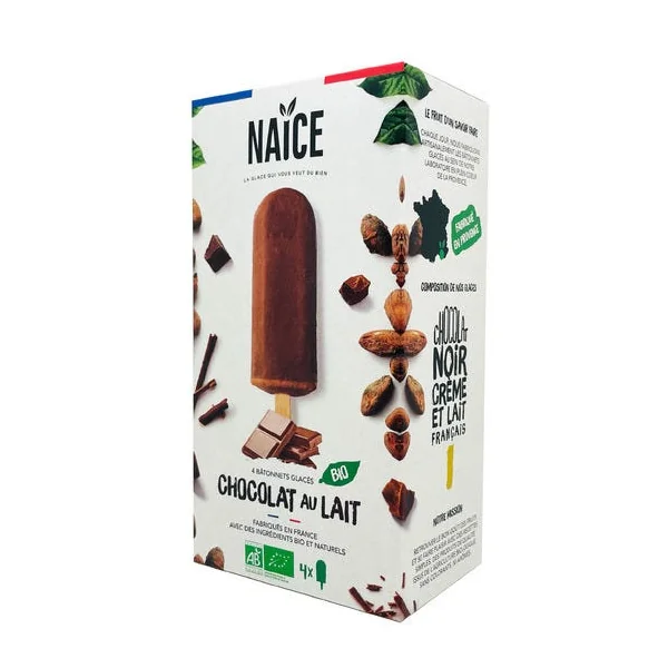 Bâtonnets Cr glacée choc au lait(4) 260g