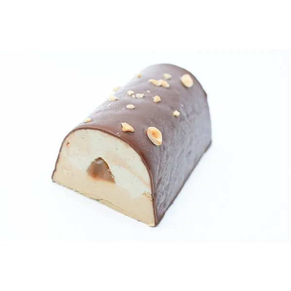 Bûche vanille caramel cacahuète 600g