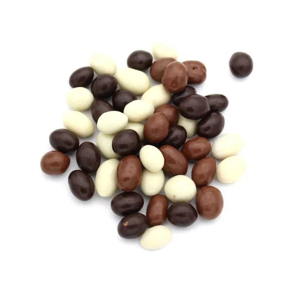 Cacahuètes enrobées 3 chocolats