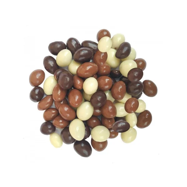Cacahuètes enrobées 3 chocolats
