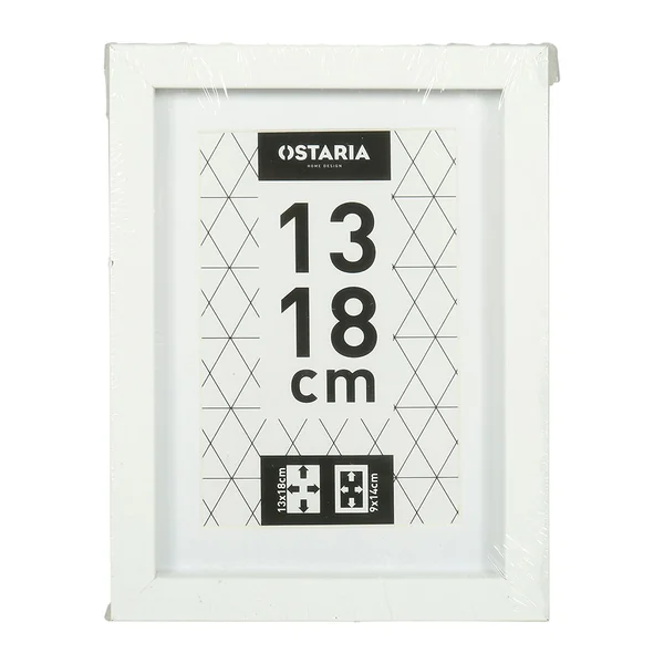 Cadre photo RITA blanc 13x18cm