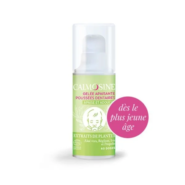 CALMOSINE BIO Gelée Apaisante Poussées Dentaires 15ml - Gel Gingival Dès la Naissance